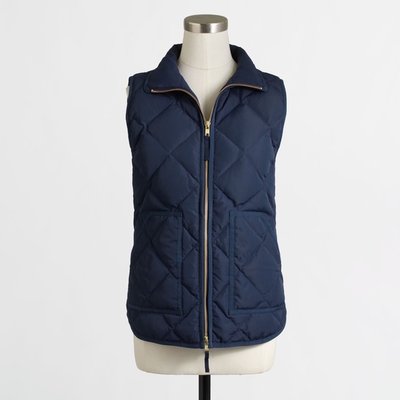 Jcrew Factory Navy Puffer Vest - Picture 1 of 2